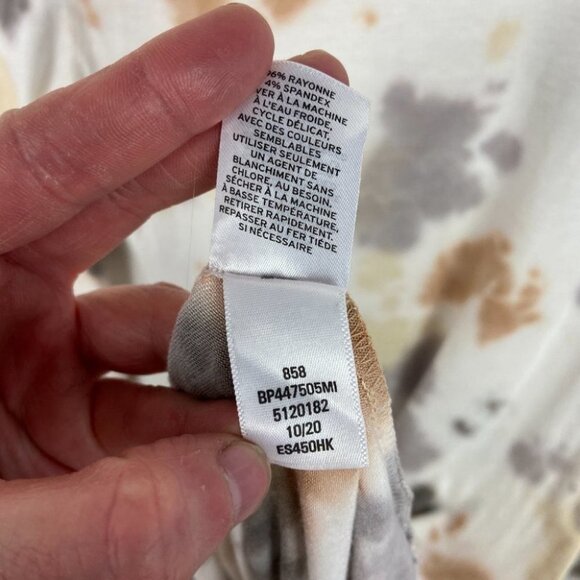 NEW Nordstrom BP Tie Dye Midi Dress Long Sleeves Knit Size XXS 2020 Boho Hippie - Picture 12 of 16